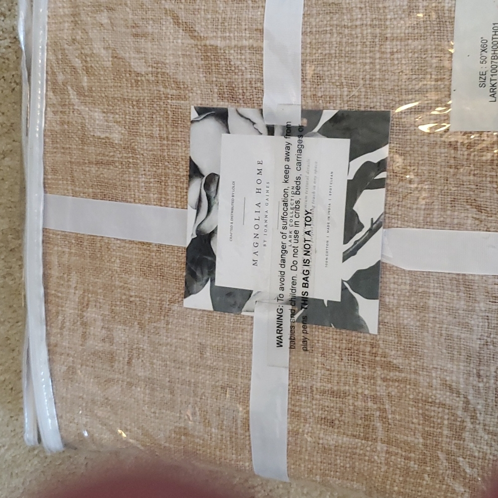 nip magnolia home 50 x 60 cotton tablecloth